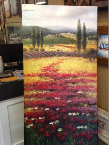24x48 Poppies on Canvas - $600    